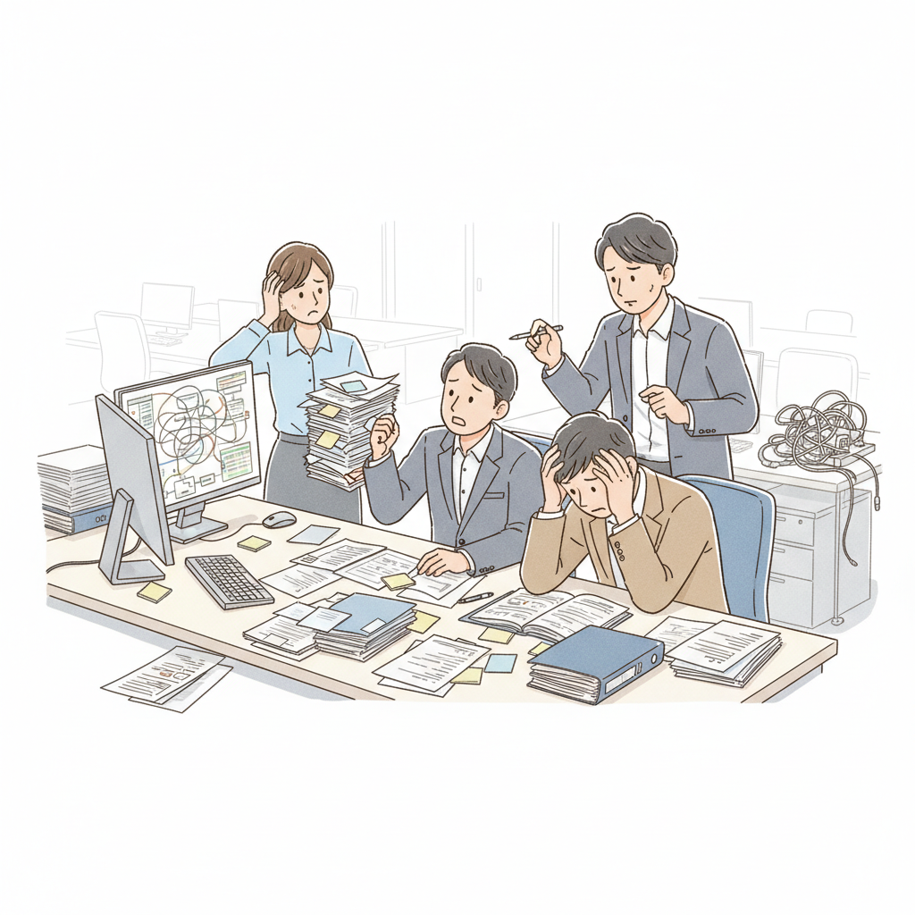 課題シーンのイラスト