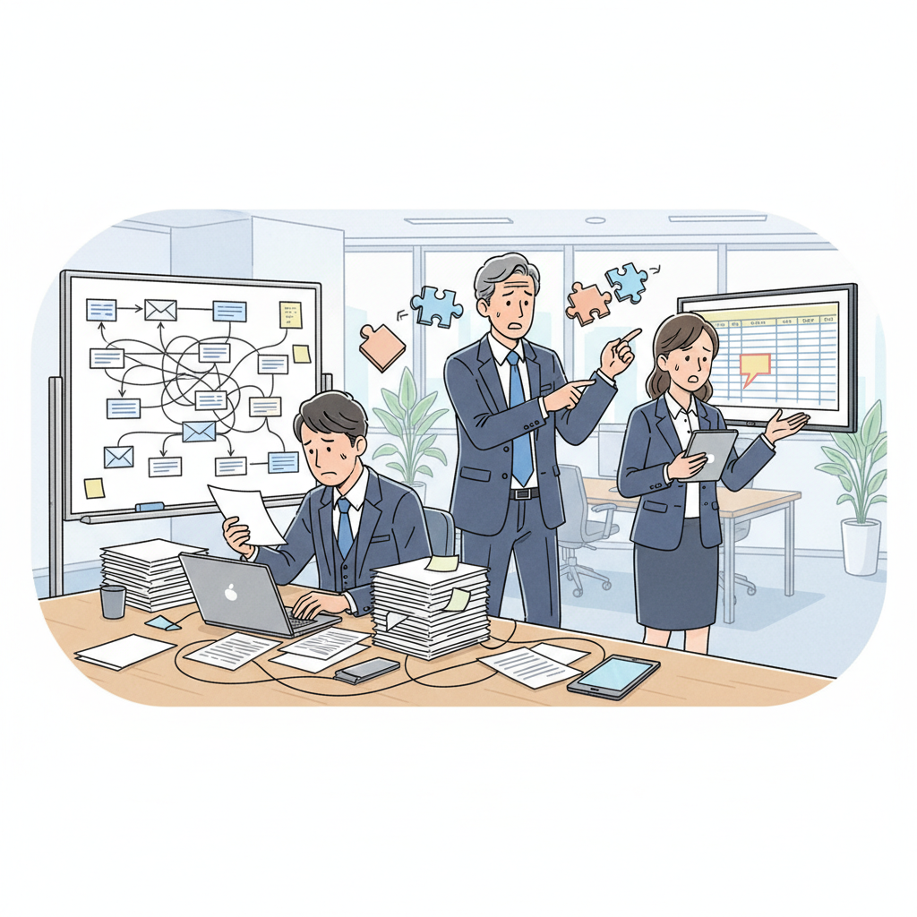 課題シーンのイラスト