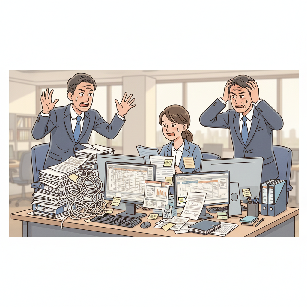 課題シーンのイラスト