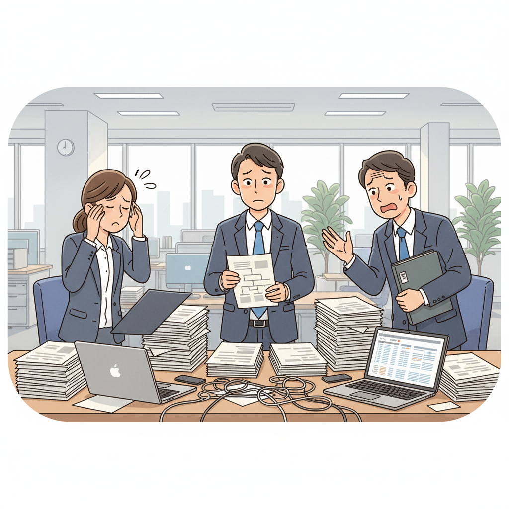 課題シーンのイラスト