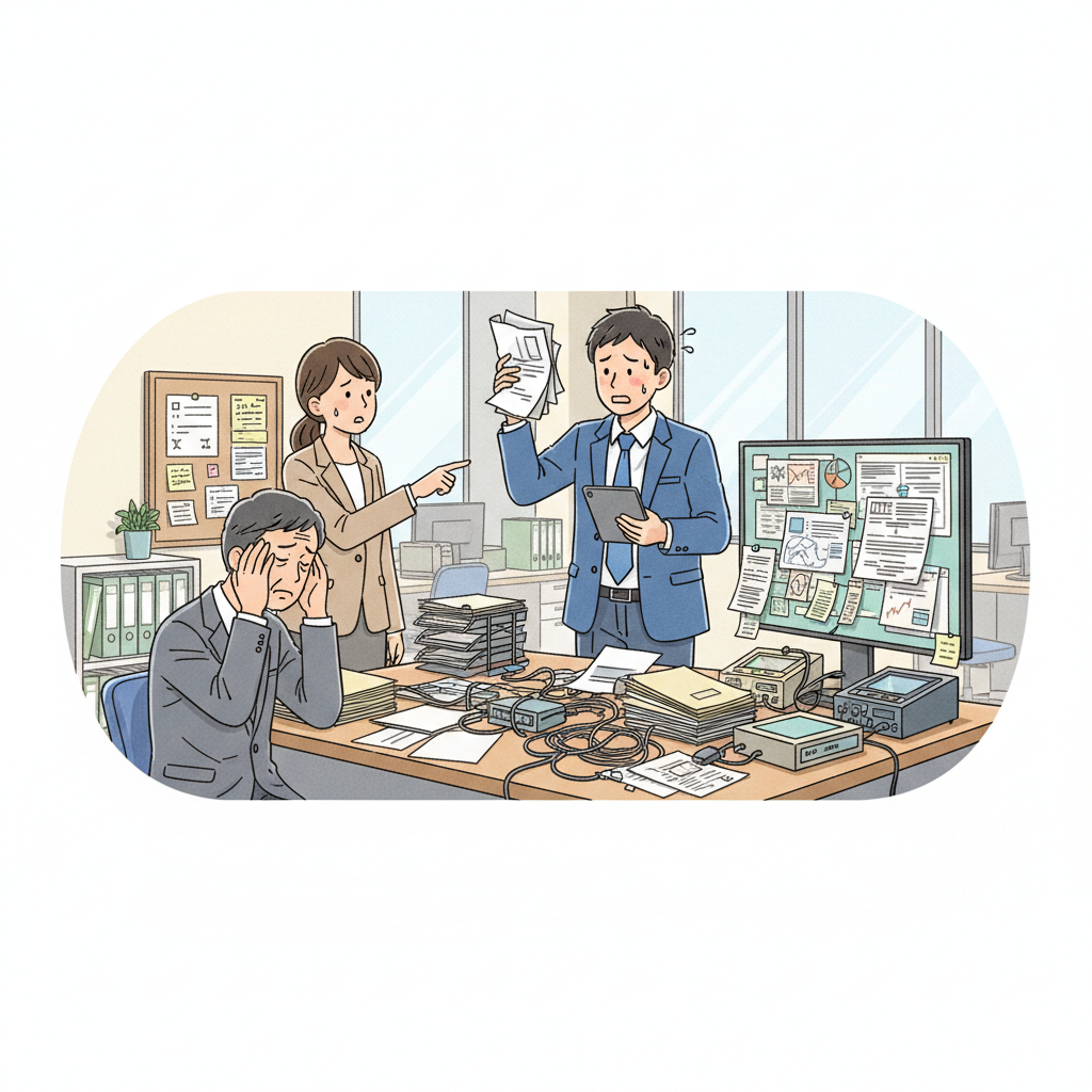 課題シーンのイラスト
