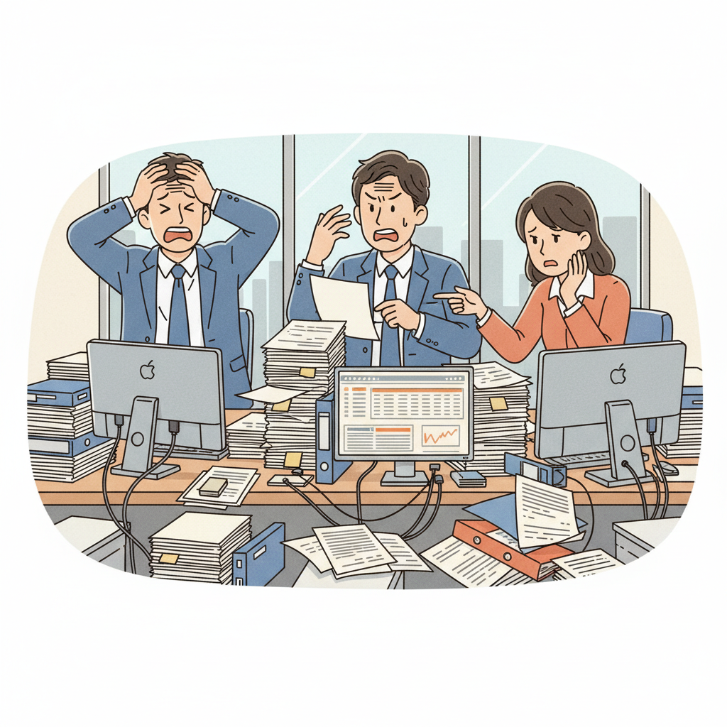 課題シーンのイラスト