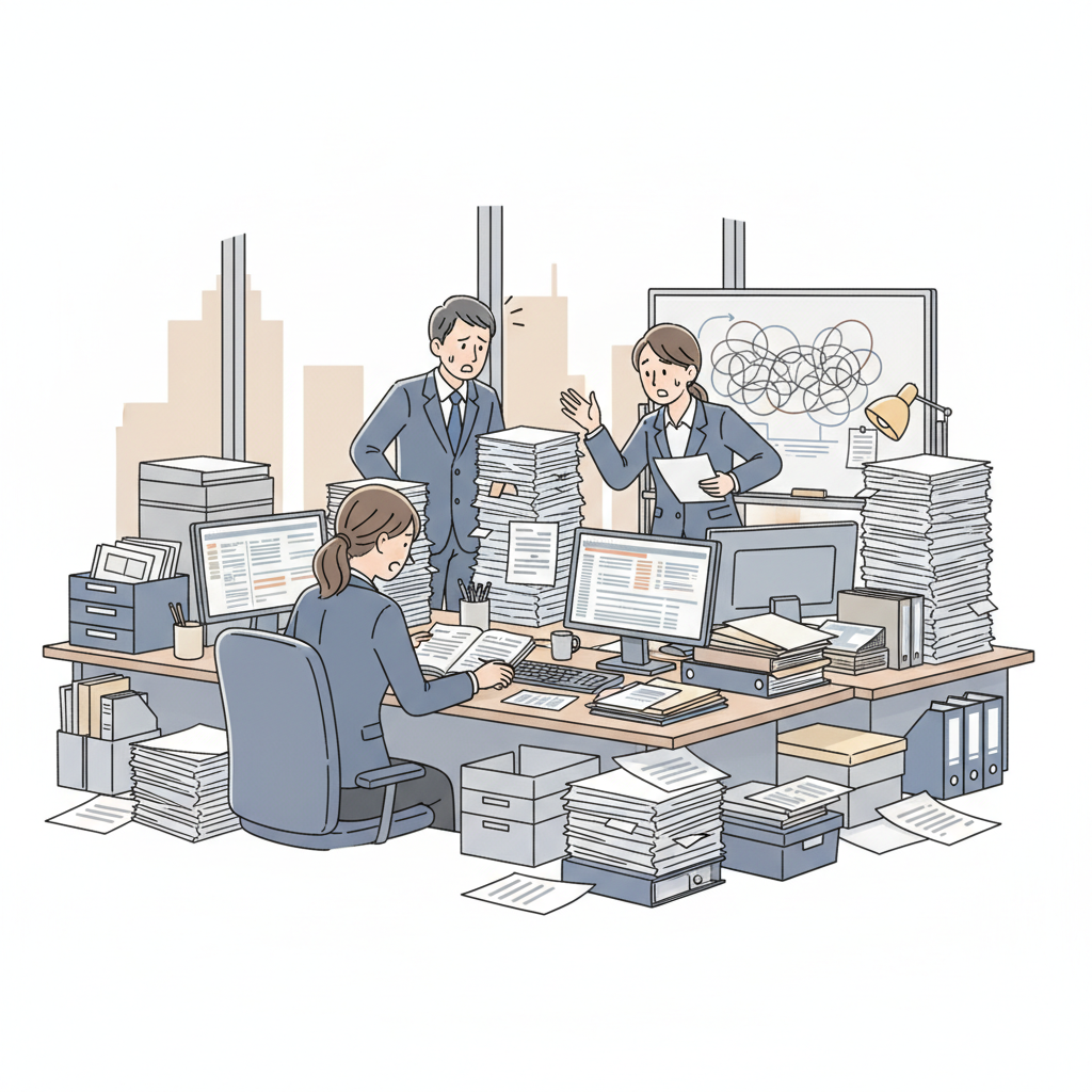 課題シーンのイラスト