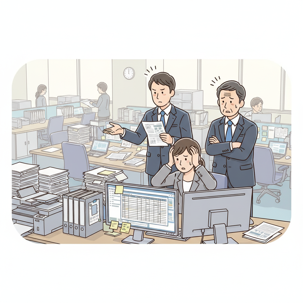 課題シーンのイラスト