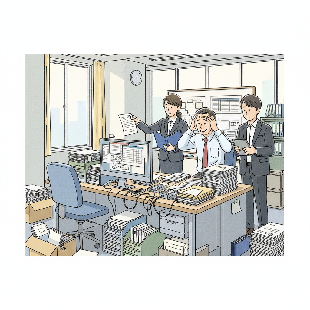 課題シーンのイラスト