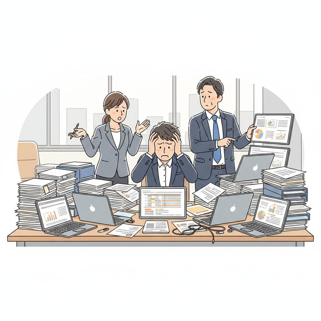 課題シーンのイラスト