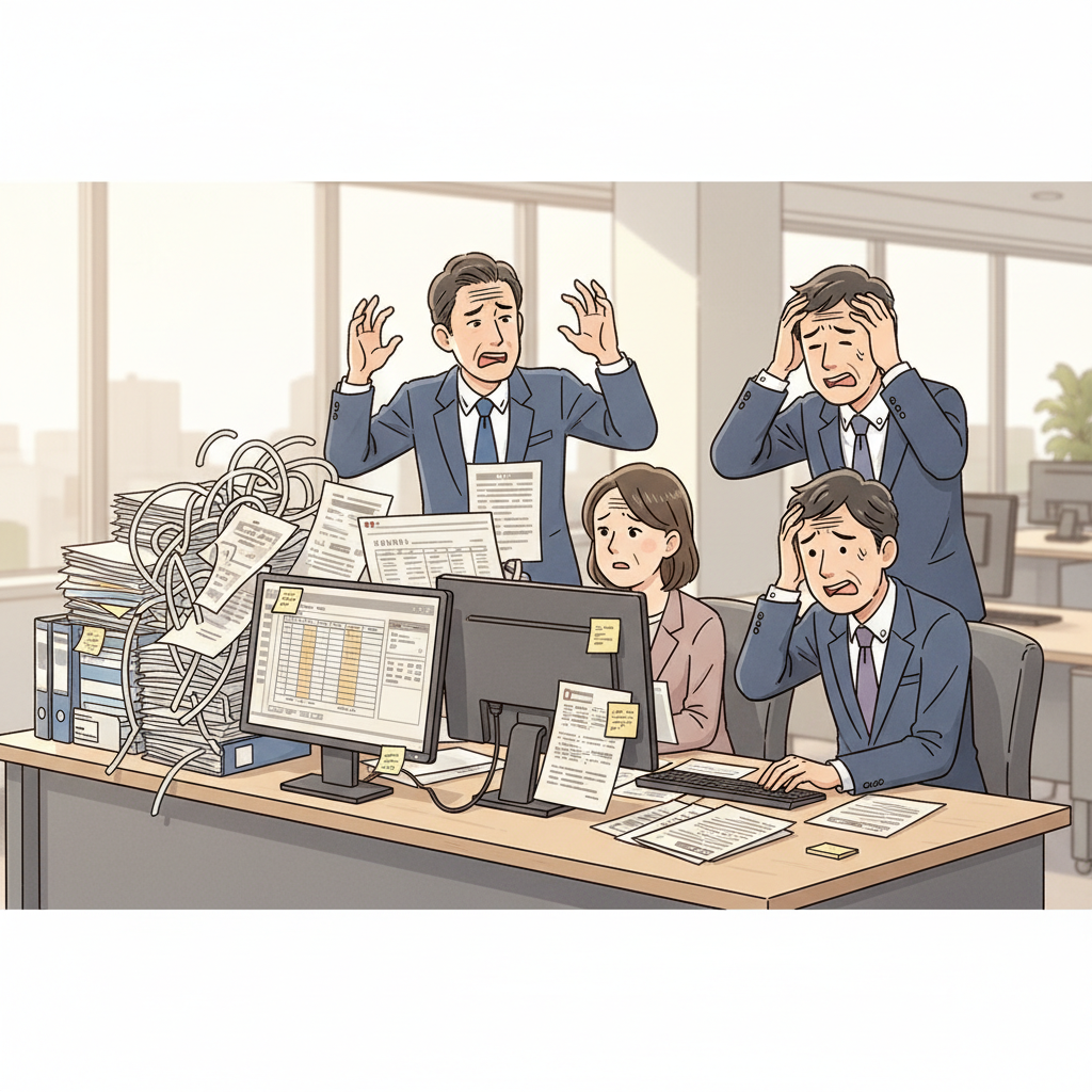 課題シーンのイラスト